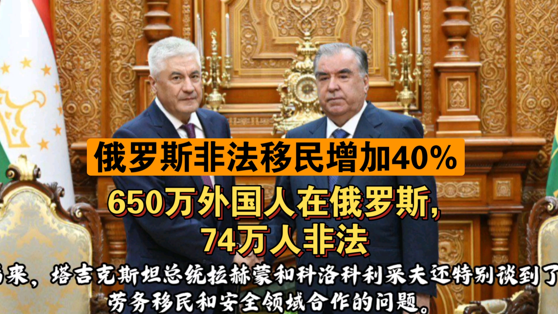 俄罗斯内务部部长谈俄罗斯非法移民问题.24.10.30哔哩哔哩bilibili