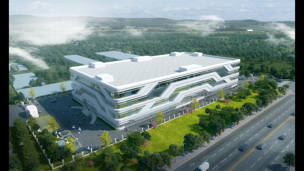 一套产业园效果图