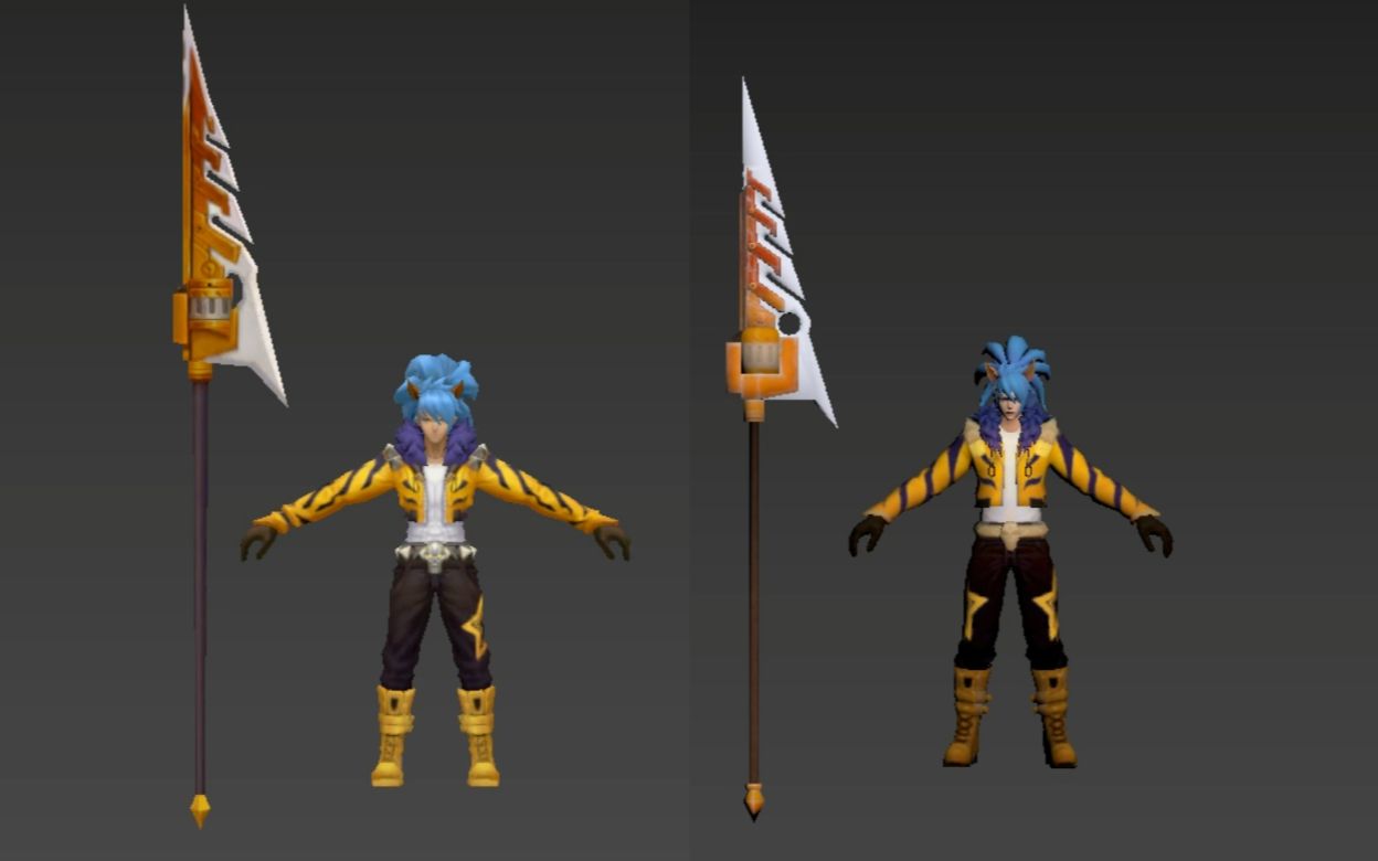 韩信街头霸王皮肤新版模型vs旧版模型韩信小混混类型皮肤新旧对比