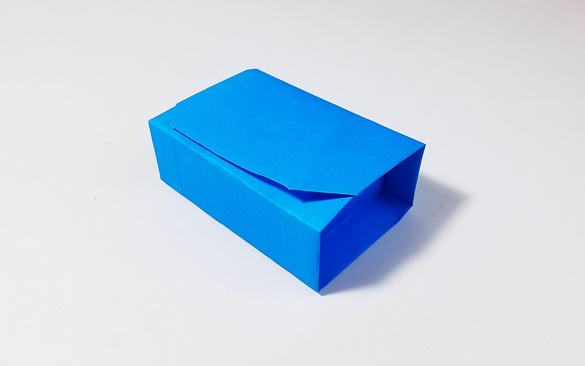 长方形纸手工折纸纸盒图片