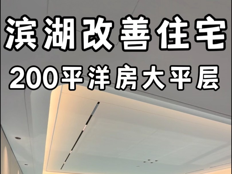 滨湖改善住宅200平洋房大平层#合肥大平层#合肥大平层推荐#合肥新房推荐哔哩哔哩bilibili