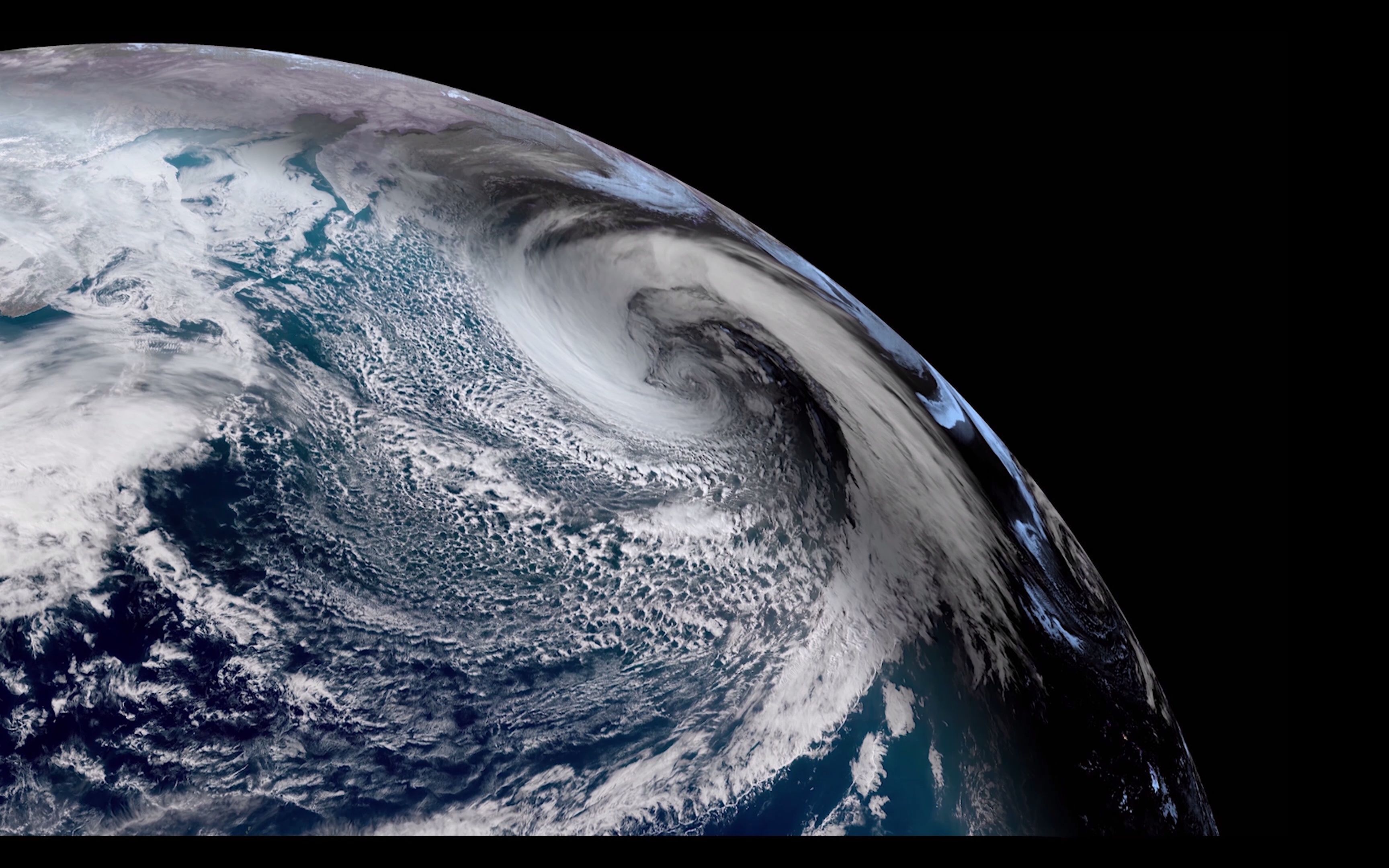 北半球气旋图片