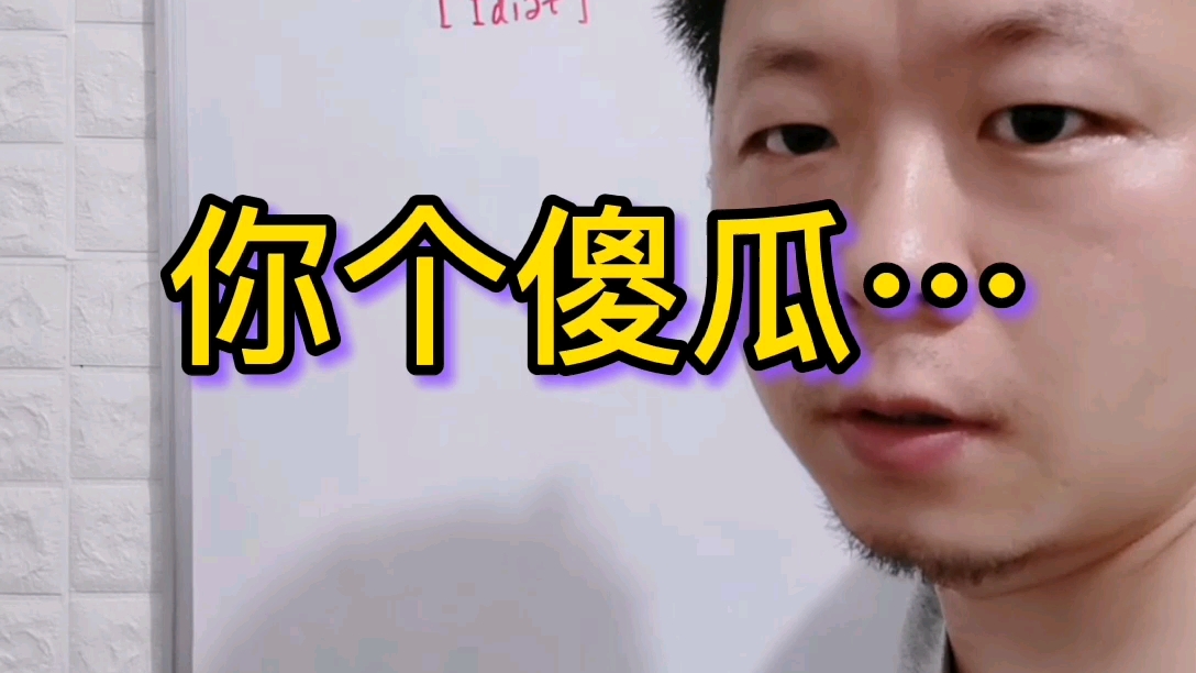 你个傻瓜用英语怎么说得简短有力学英语口语花式怼人