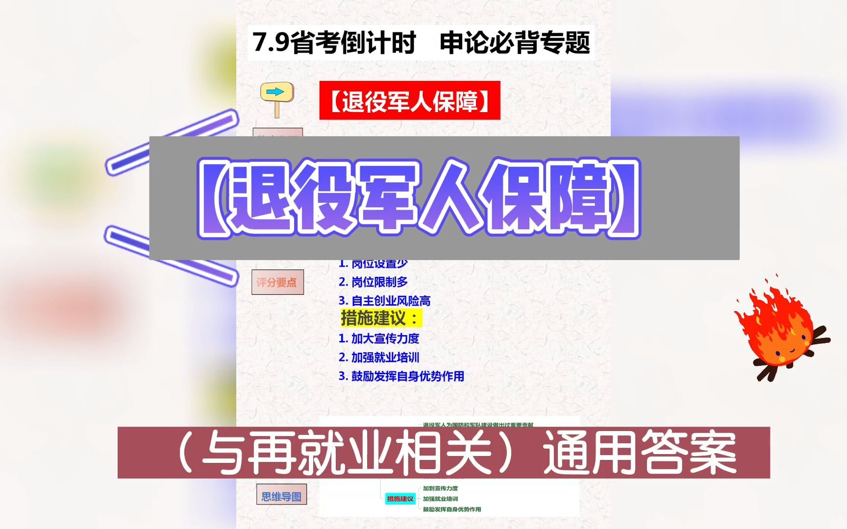 2022省考:【申论热点专题】<退役军人保障>"热点背景+存在问题+措施建议"(与再就业相关)通用答案!背会直接用哔哩哔哩bilibili