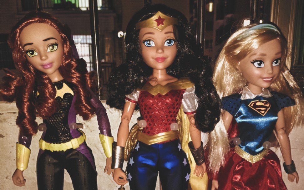 【嘉乐不行届】美泰_dc宇宙_1/4力量女孩_芭芭拉&神奇女侠&超级女孩