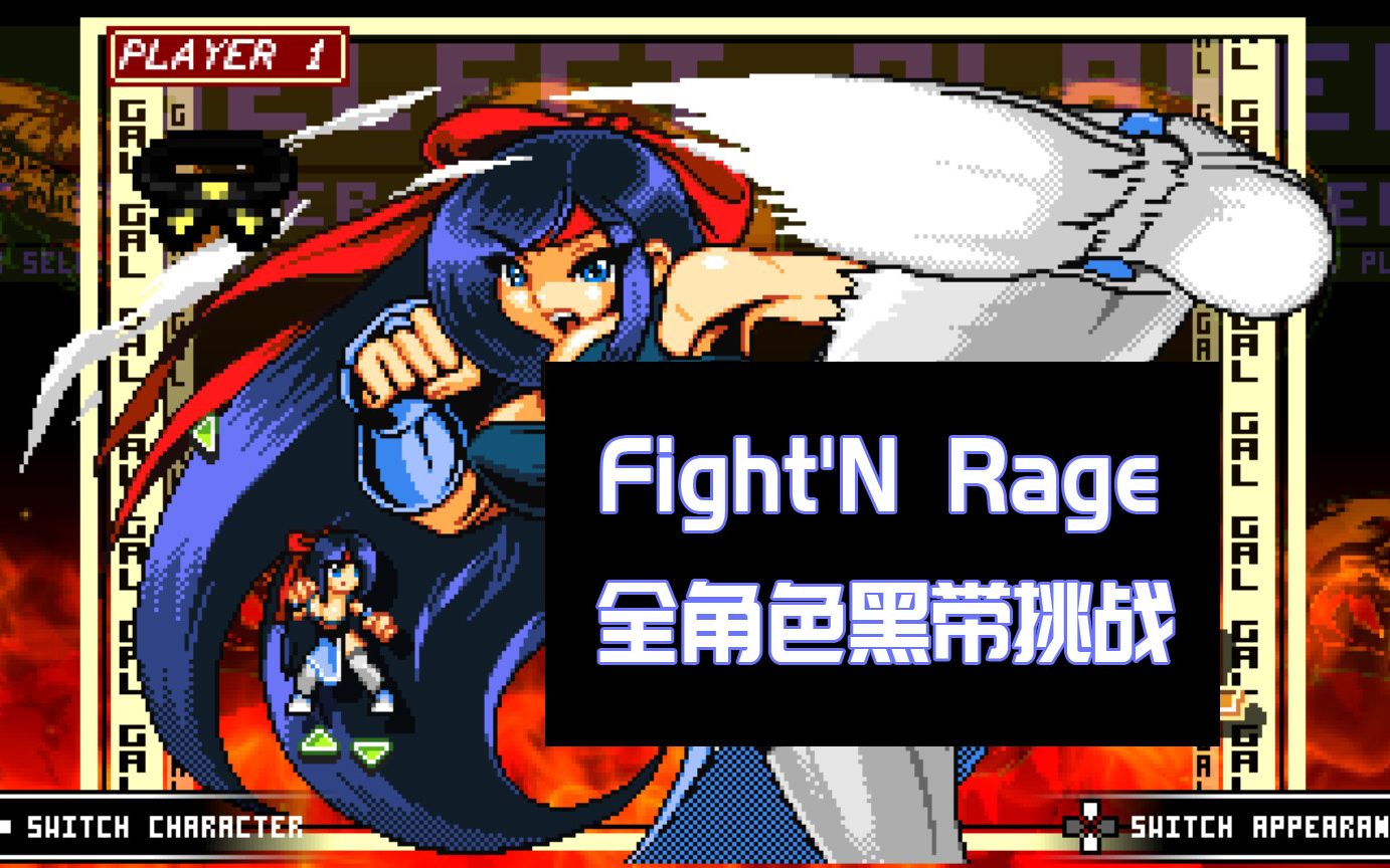 【战斗狂怒 Fight'N Rage】全角色黑带挑战哔哩哔哩bilibili