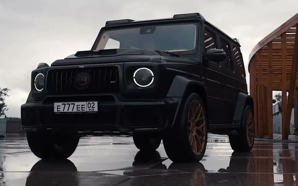 纯黑大g ?蛮帅的) mercedes-amg g63 brabus 800_哔哩哔哩_bilibili