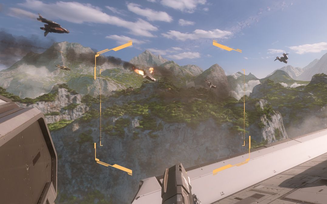 《泰坦陨落2》原来飞船旁边的飞机能打炸?