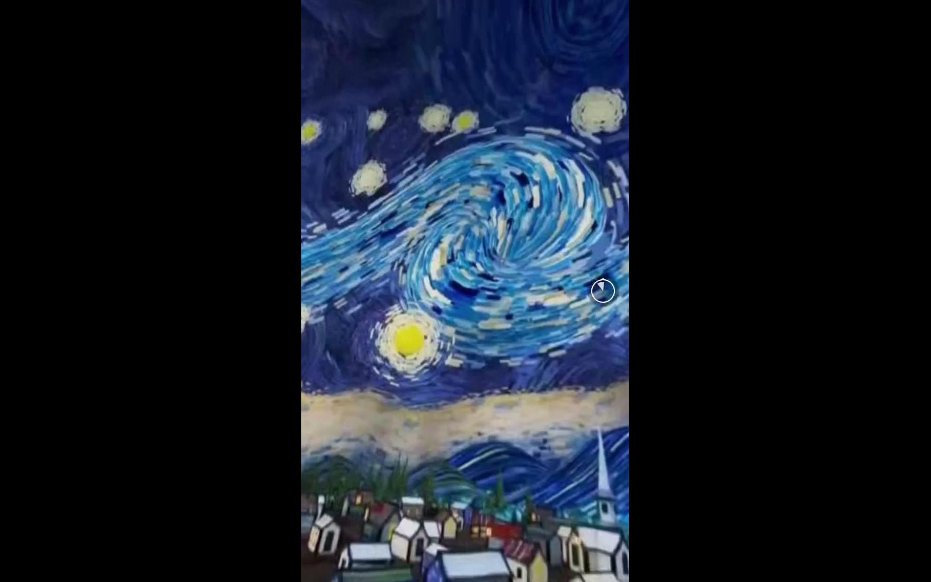 梵高《星月夜》全景图