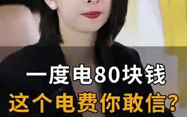 一度电80块钱,你敢信???哔哩哔哩bilibili