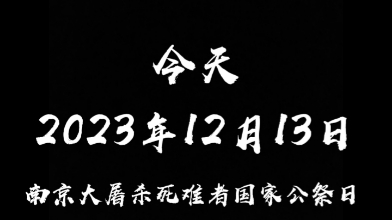 牢记历史,勿忘国耻!12月13日南京大屠杀死难者国家公祭日,为死难者哀悼……#南京大屠杀 #南京大屠杀死难者国家公祭日哔哩哔哩bilibili