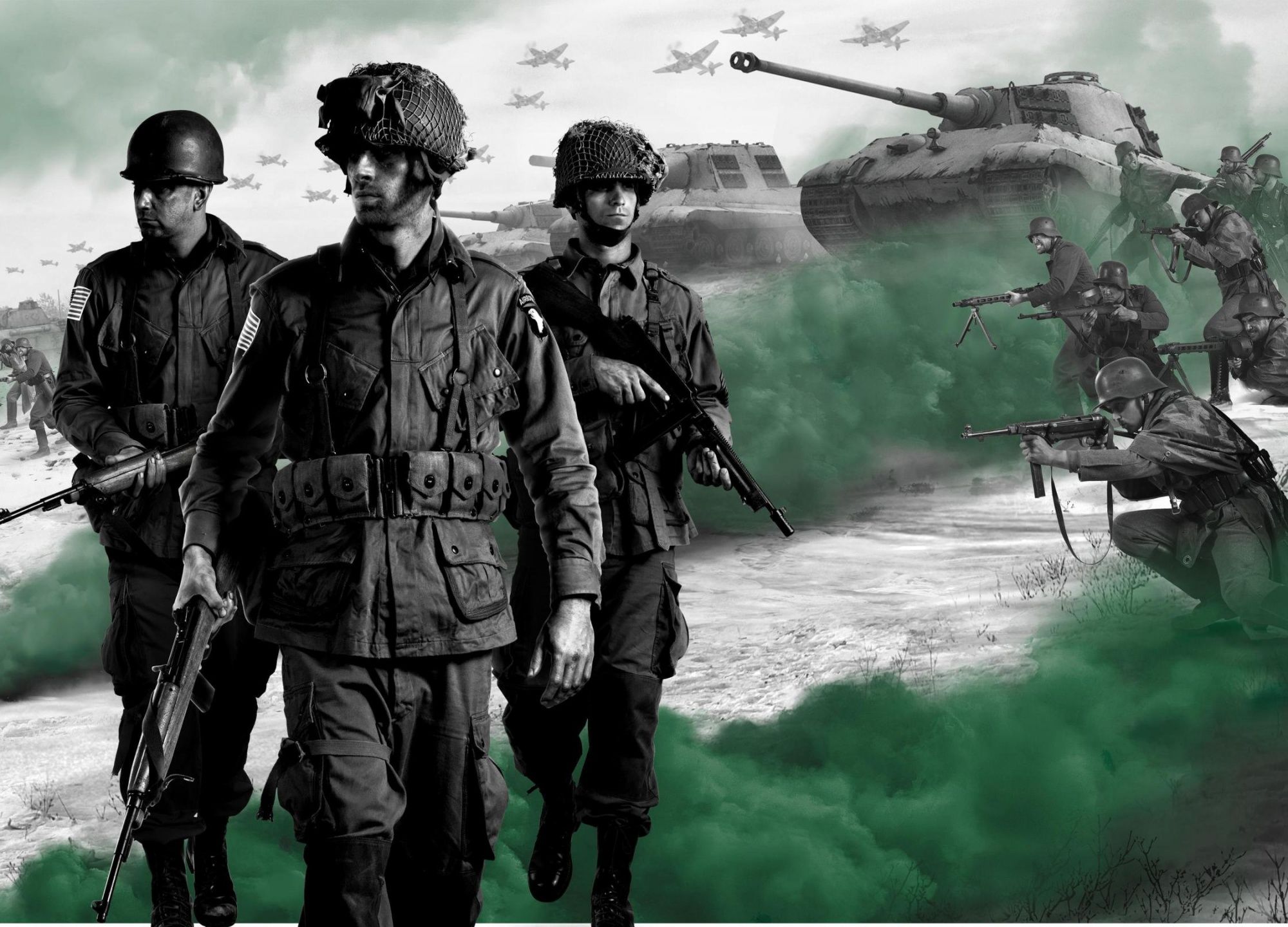 【核子炮】英雄连2阿登突击dlc过场动画剪辑合集01---开头关卡与开场