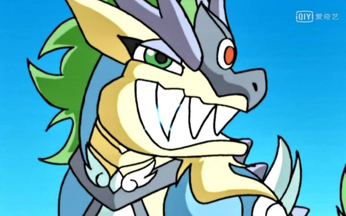 神兵小将天晶兽深藏不露如今终独战魔兽不料下一秒大牙都掉了