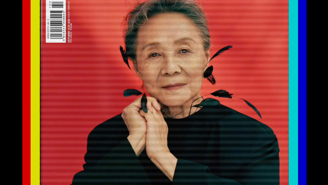 84岁的吴彦姝为instyle拍摄的最新时尚大片,岁月从不败美人