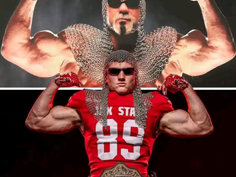 肌肉老爹的儿子不久将进入摔角界