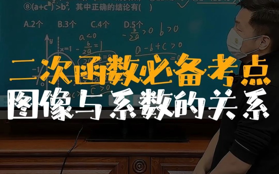 二次函数的图像与系数关系,一个视频给你讲清楚哔哩哔哩bilibili