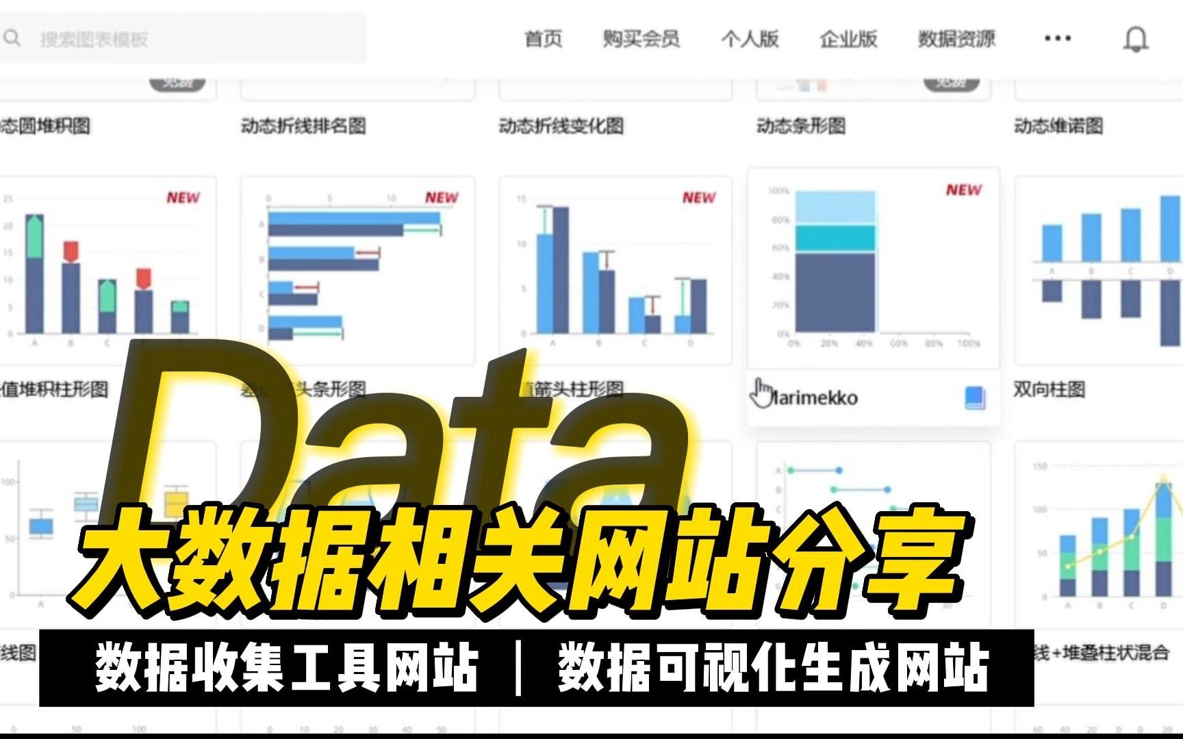 大数据相关网站分享 数据收集 数据可视化哔哩哔哩bilibili