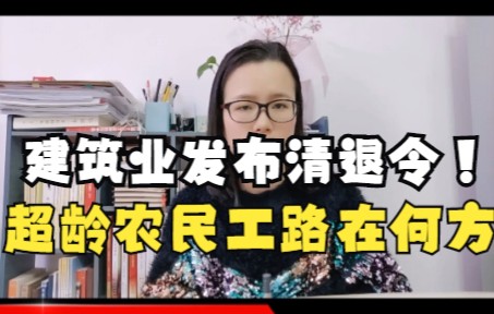 全国多地发布建筑业清退令!60岁以上农民工路在何处?哔哩哔哩bilibili