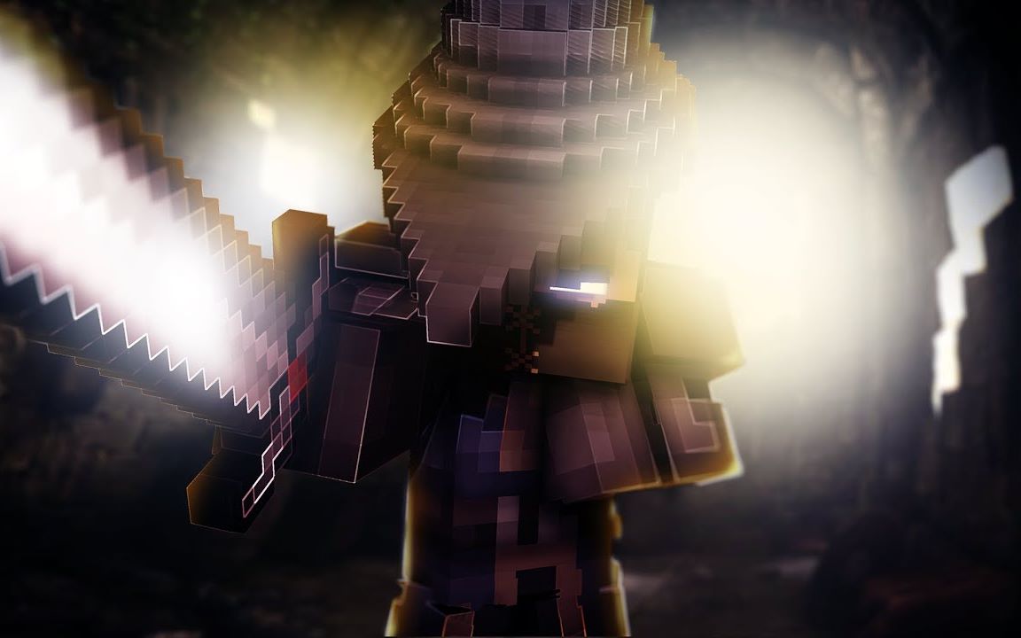 【skibbz】speedart 01 - abyss watcher [minecraft wallpaper]_哔哩