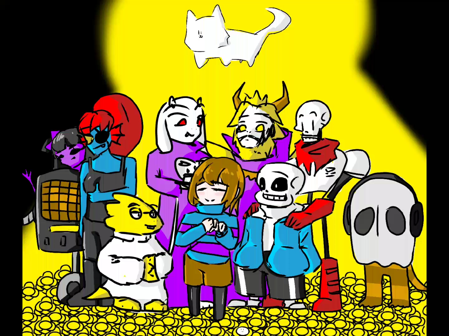 [undertale]晚来的祝福:祝ut六周年!『传说之下六周年绘图』