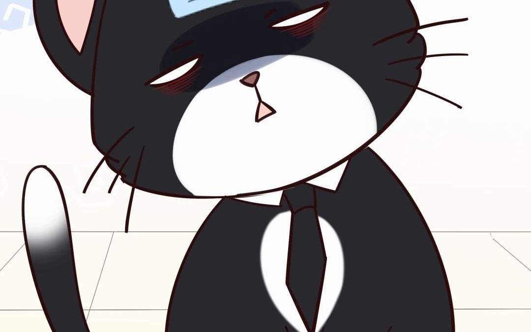 猫总发烧勉为其难给你个机会照顾我原创动画猫总白一航