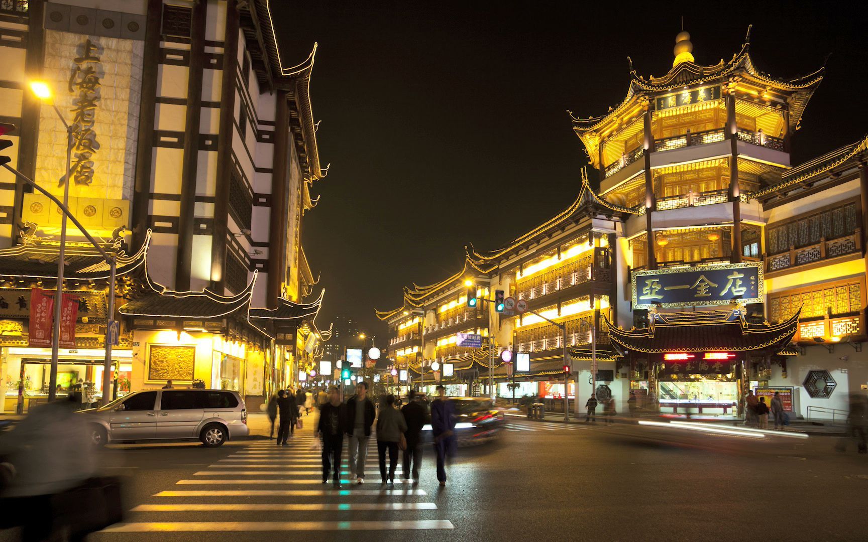 实拍素材中国上海南京路步行街夜景实拍短片视频素材哔哩哔哩bilibili