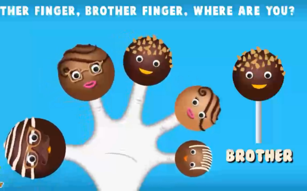 [图]英文儿歌，巧克力手指家族，The Finger Family Chocolate Pop Family