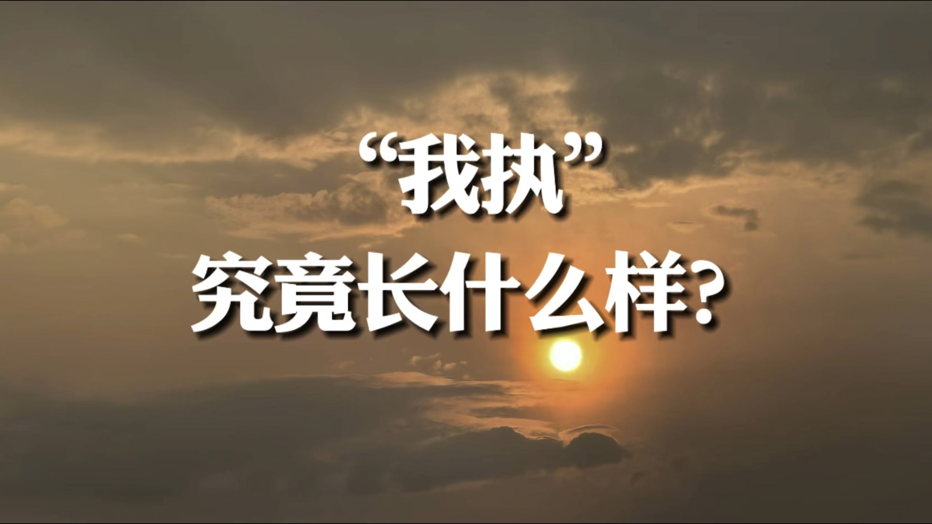 “我执”究竟长什么样?色身是“我”吗?感受是“我”吗?思想是“我”吗?意识是“我”吗?哔哩哔哩bilibili