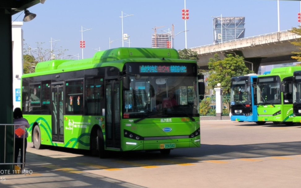(云乘车)广州公交南24路开沃njl6106bev3运行实录(拍摄区间:横沥地铁