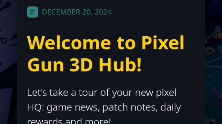 网站:https://hub.pixelgun3d.com/