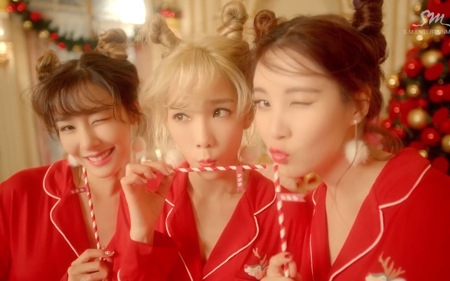 【少女时代 tts】dear santa - 双声道(韩英)