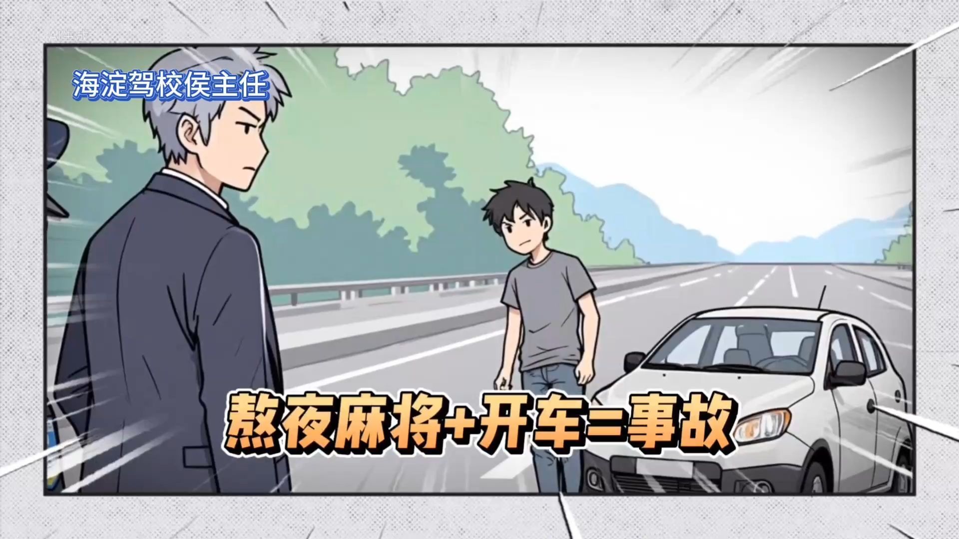 别学！熬夜麻将+开车=事故