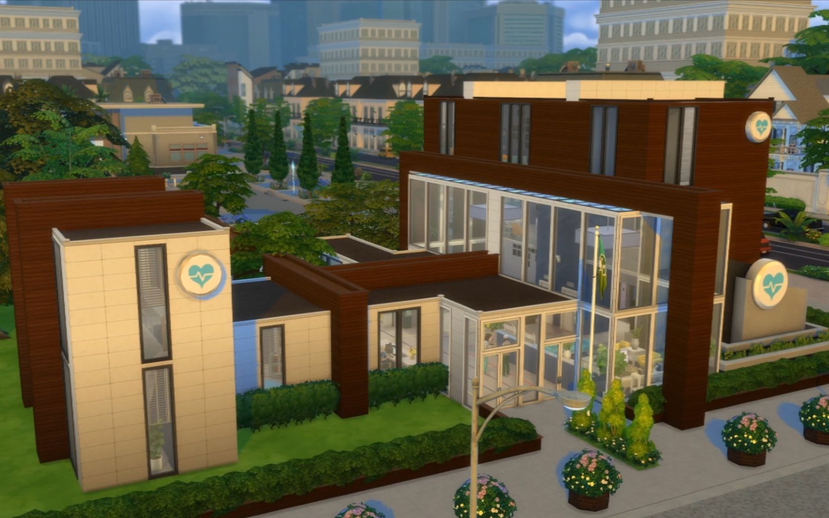 模拟人生4速建搬运|医院 by auvbri