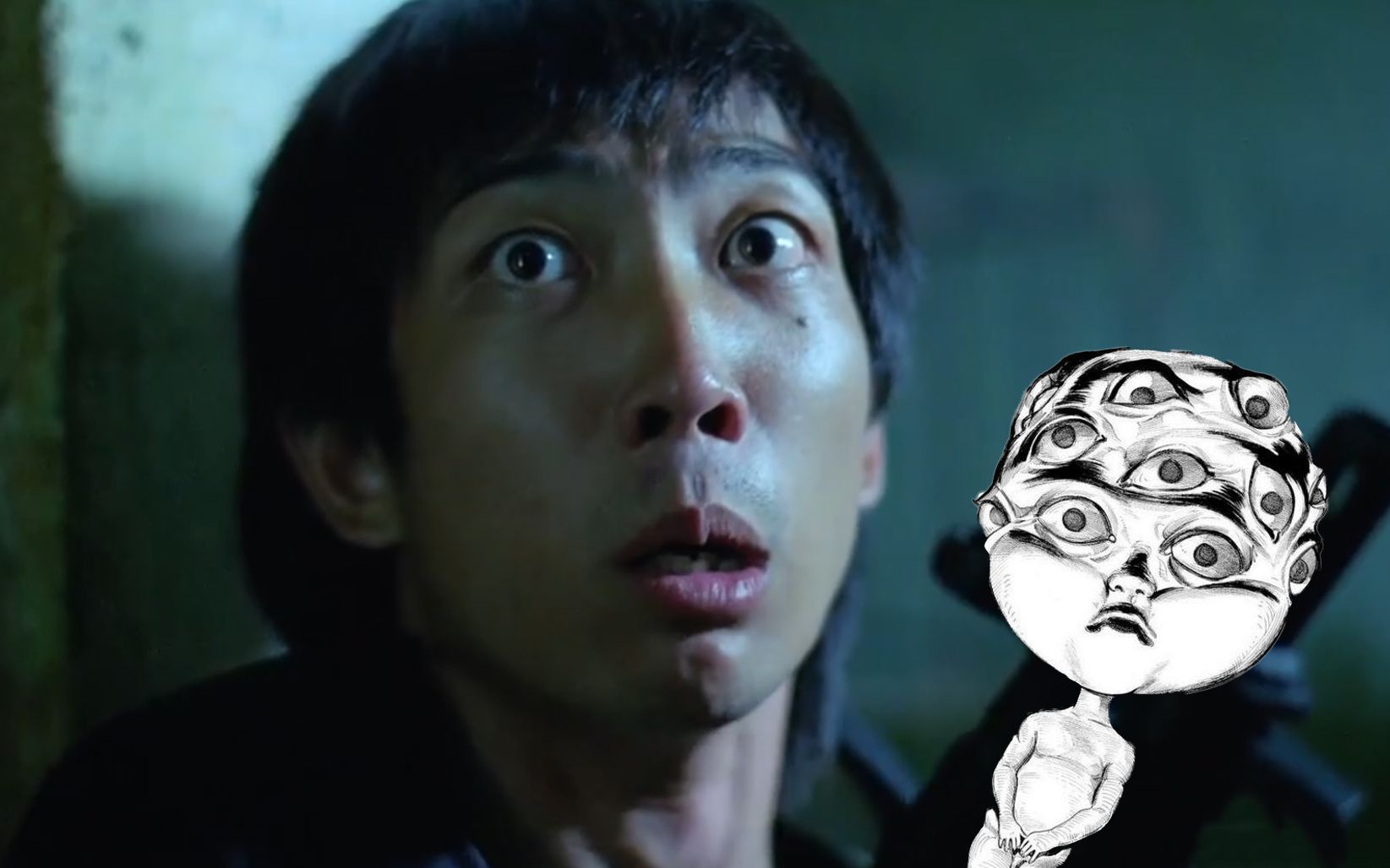 香港恐怖电影恐怖热线之大头怪婴超大的头上长满眼睛