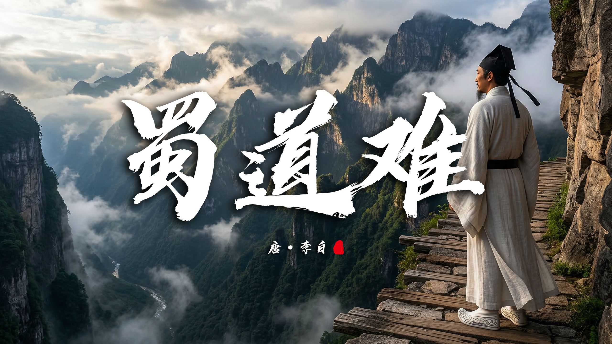 当【蜀道难】被AI还原， 重现蜀道艰险，读懂李白的千古绝唱