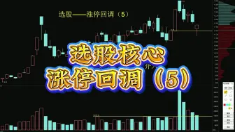 选股核心——涨停回调（5）