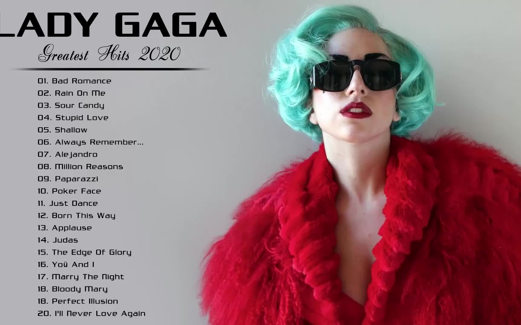 bestsongsofladygagaladygagapopmusicplaylist最佳ladygaga歌曲2020