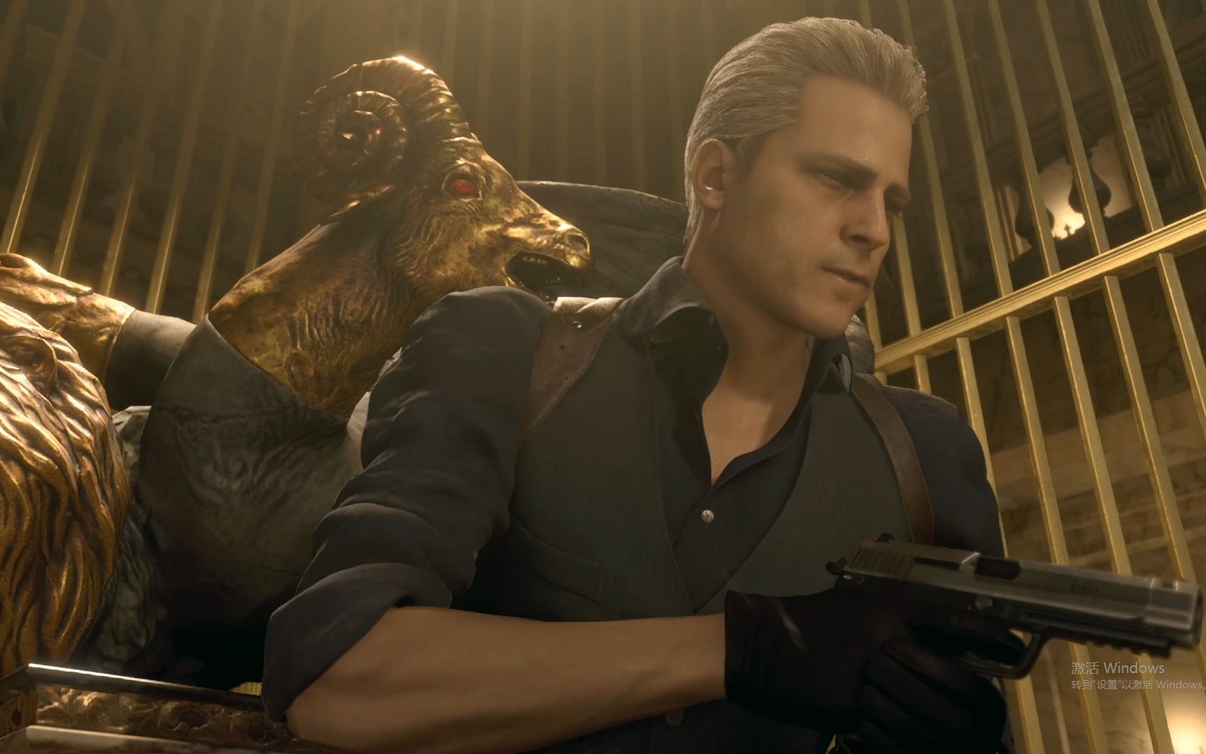 【生化危机4重置超难版】专家难度真威斯克乱入通关第九章(无偿提供