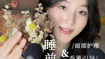 【珠咪助眠】三十分钟低语触发-超舒适面部清洁护理&香薰引导放松 | 卸妆 | 木制品触发 | 芦荟胶 |