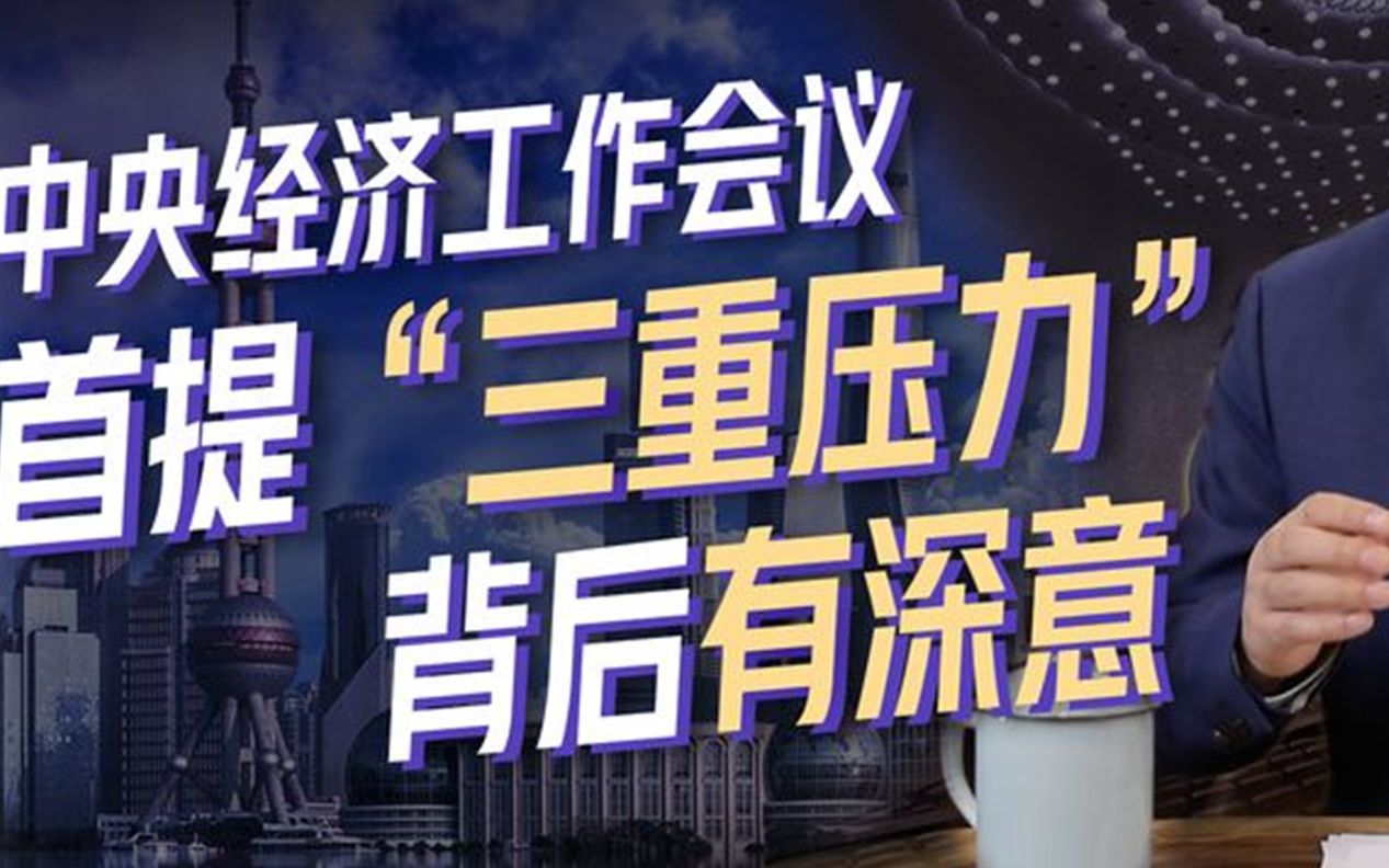 高层首次罕见提中国经济三重压力,下一步如何突围和破局哔哩哔哩bilibili