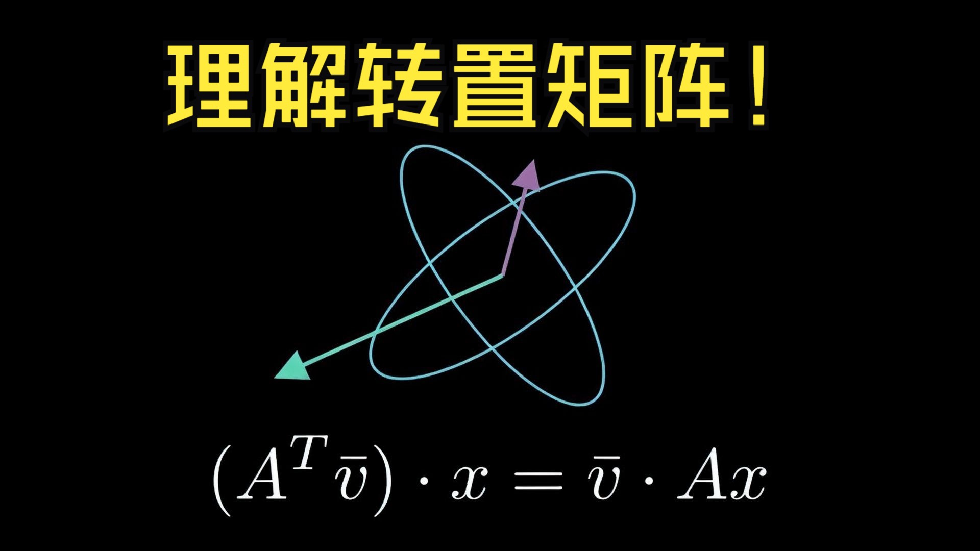 理解矩阵转置与线性映射的深层联系 && 深入解析转置与特殊相对论的关系哔哩哔哩bilibili