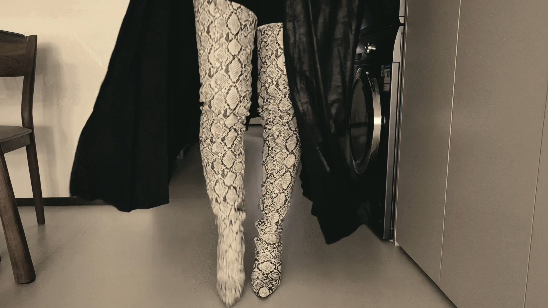 狐狸杀死蛇后,将她变成长靴穿上