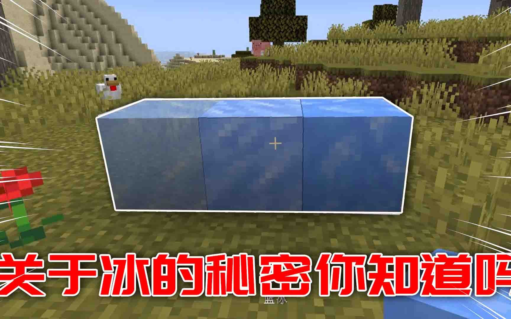 我的世界:mc中的冰块竟也有好几种?最稀有的只能在冰山找到!