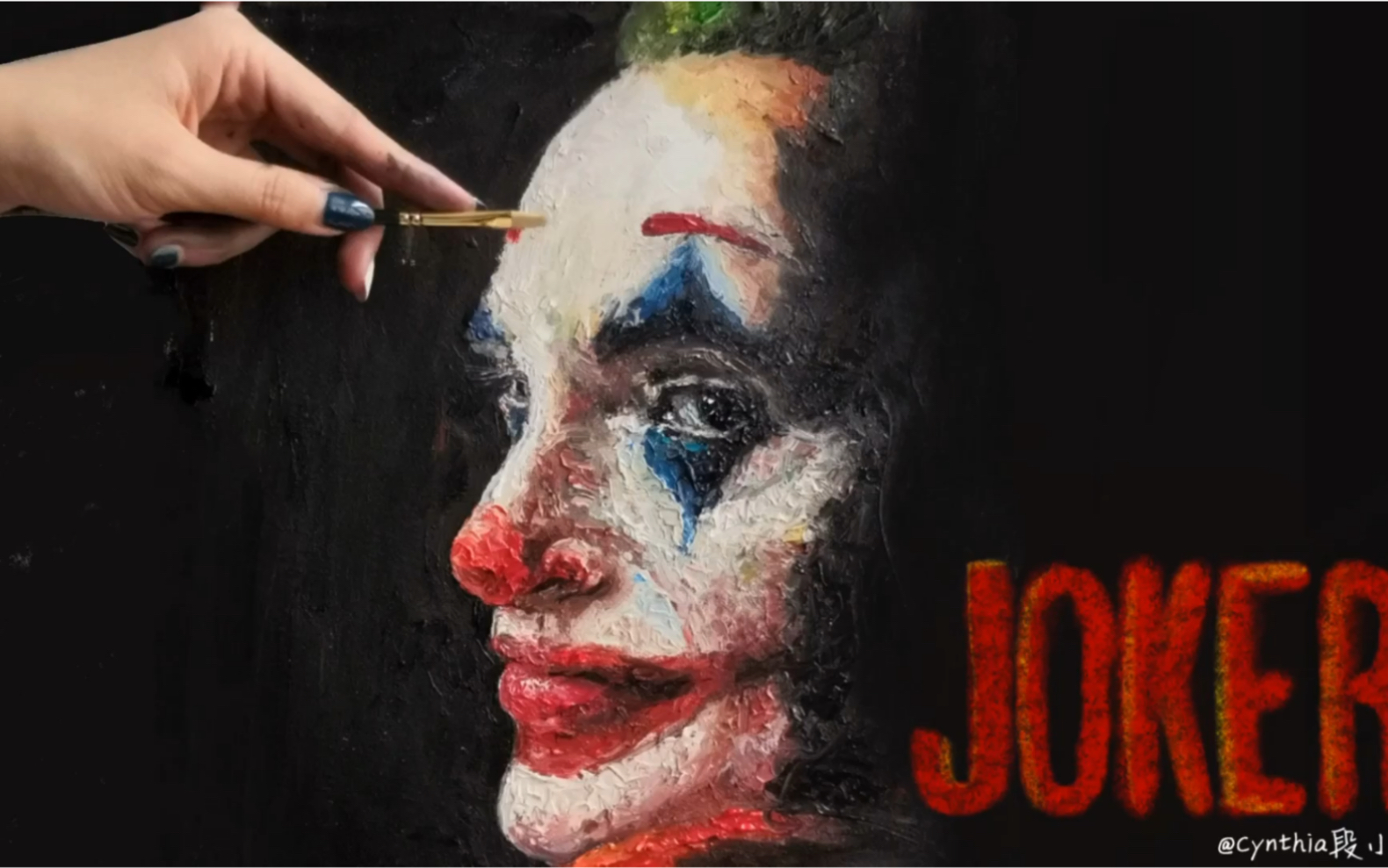 油画小丑joker我相信那些杀不死你的只会让你变得更离奇69