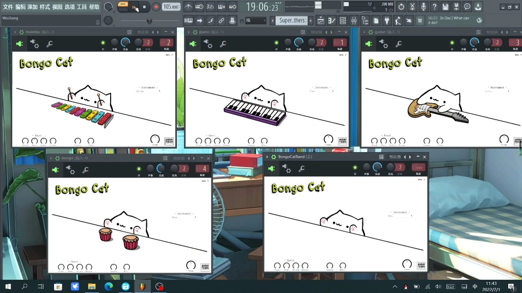 [图]免费音源/手鼓猫乐队/Bongo Cat Band/VST