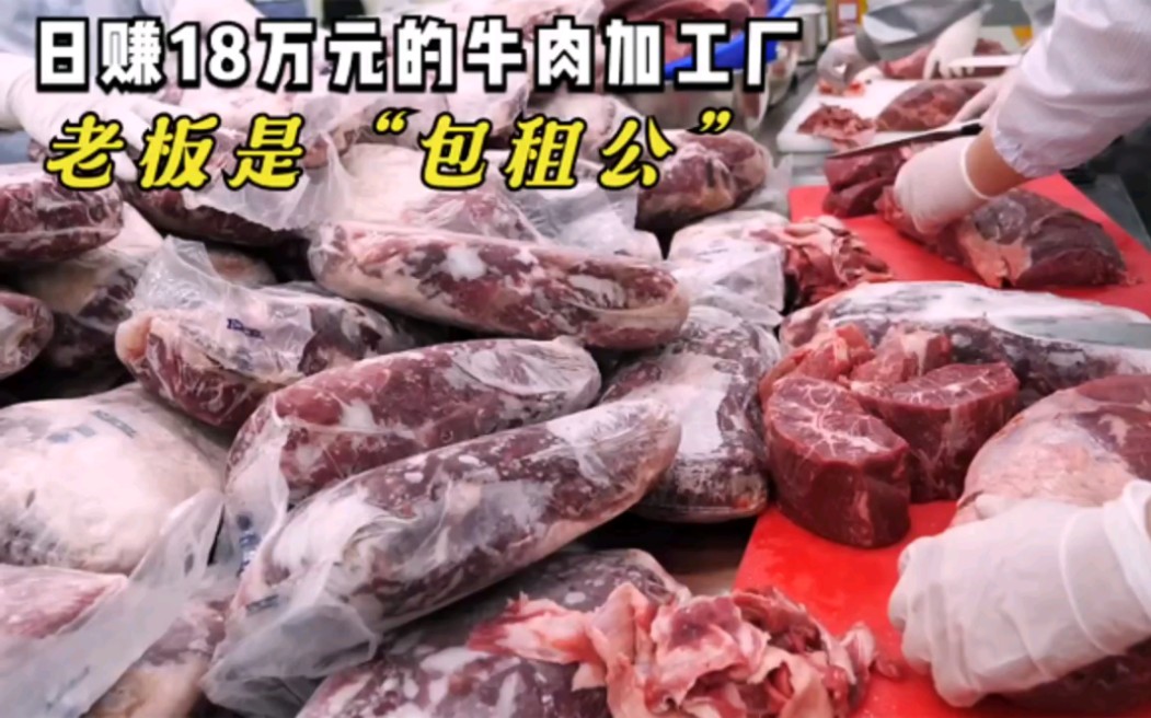 日赚18万元的牛肉加工厂,老板是“包租公”,只是为了体验生活哔哩哔哩bilibili