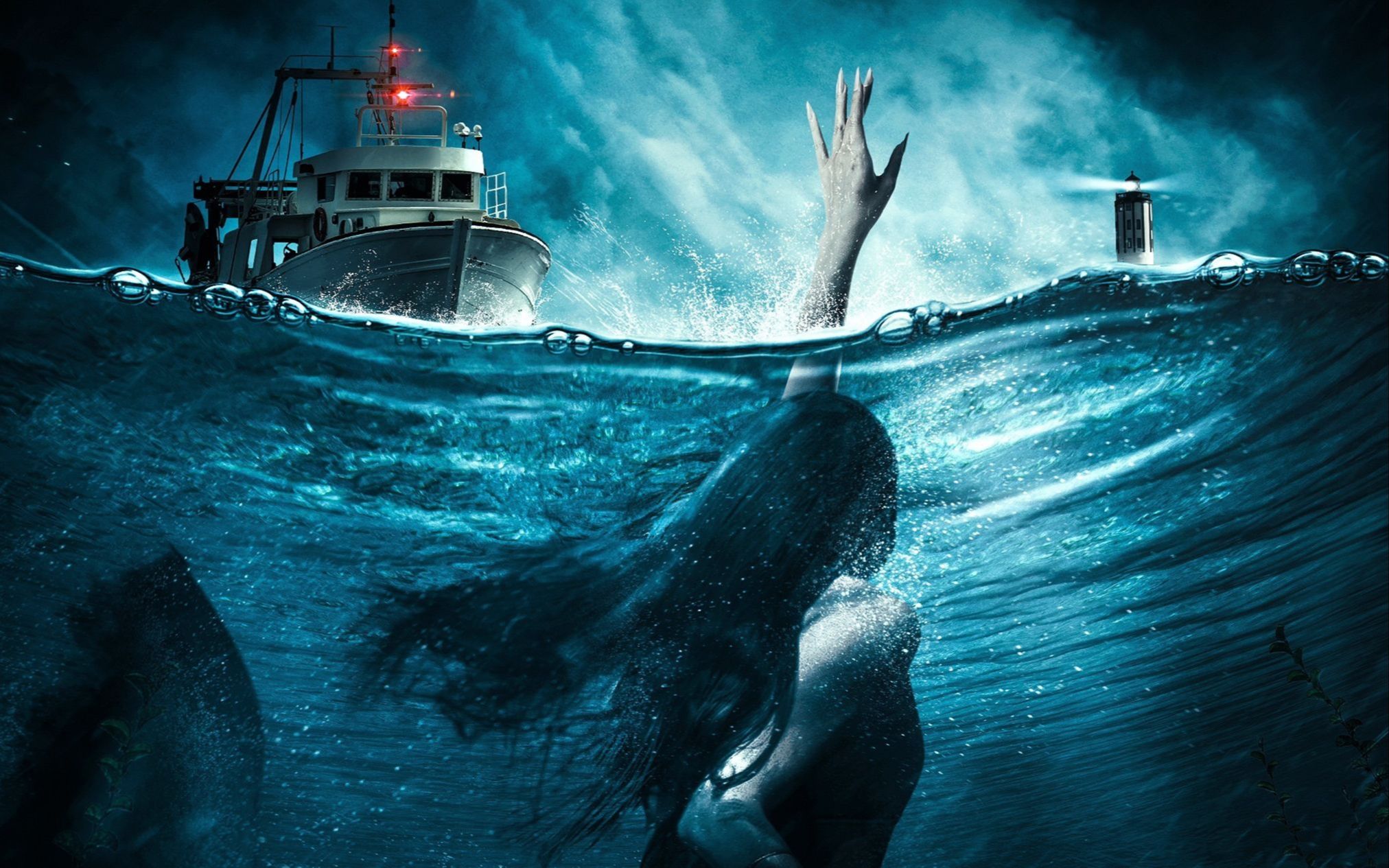 委屈的美人鱼不慎落入黑心渔夫的魔掌,被抓去做实验《坠落人鱼》