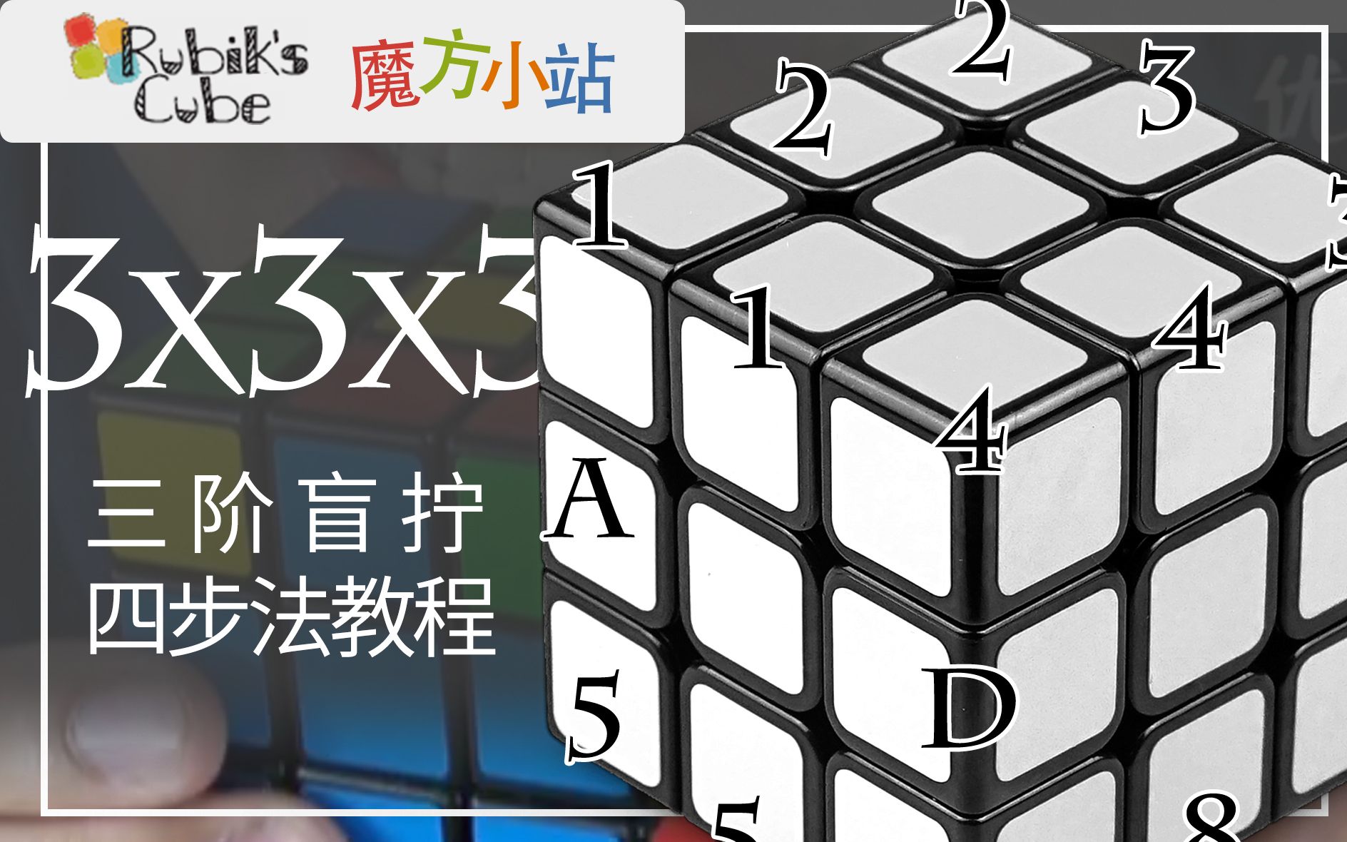 搬运魔方小站三阶盲拧入门教程