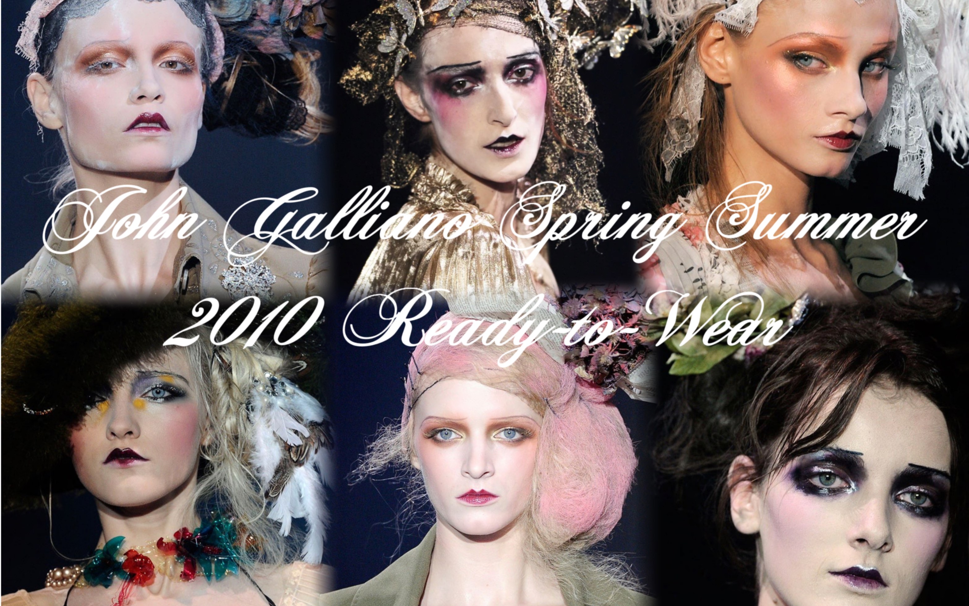 【John Galliano】约翰ⷮŠ加利亚诺2010春夏高级成衣系列&女神群像哔哩哔哩bilibili