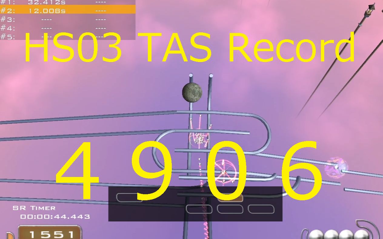 [图]【Ballance平衡球】Highscore 03 TAS Record 4906